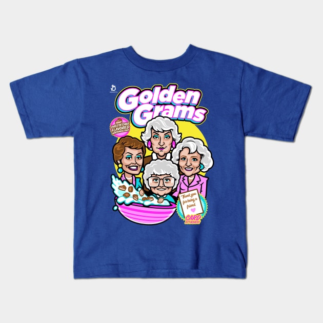 Golden Grams Kids T-Shirt by harebrained